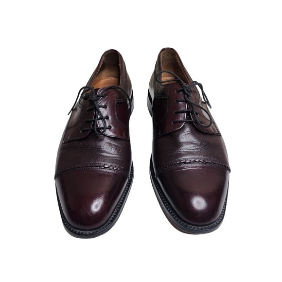 Mezlan mens maroon leather lace up oxfords Sz 8.5 main image 5